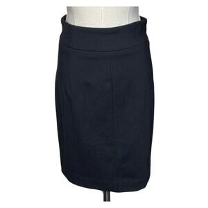 Vince Women’s Size 0 Black Ponte Knit Above Knee Pencil Skirt NEW WITH TAGS